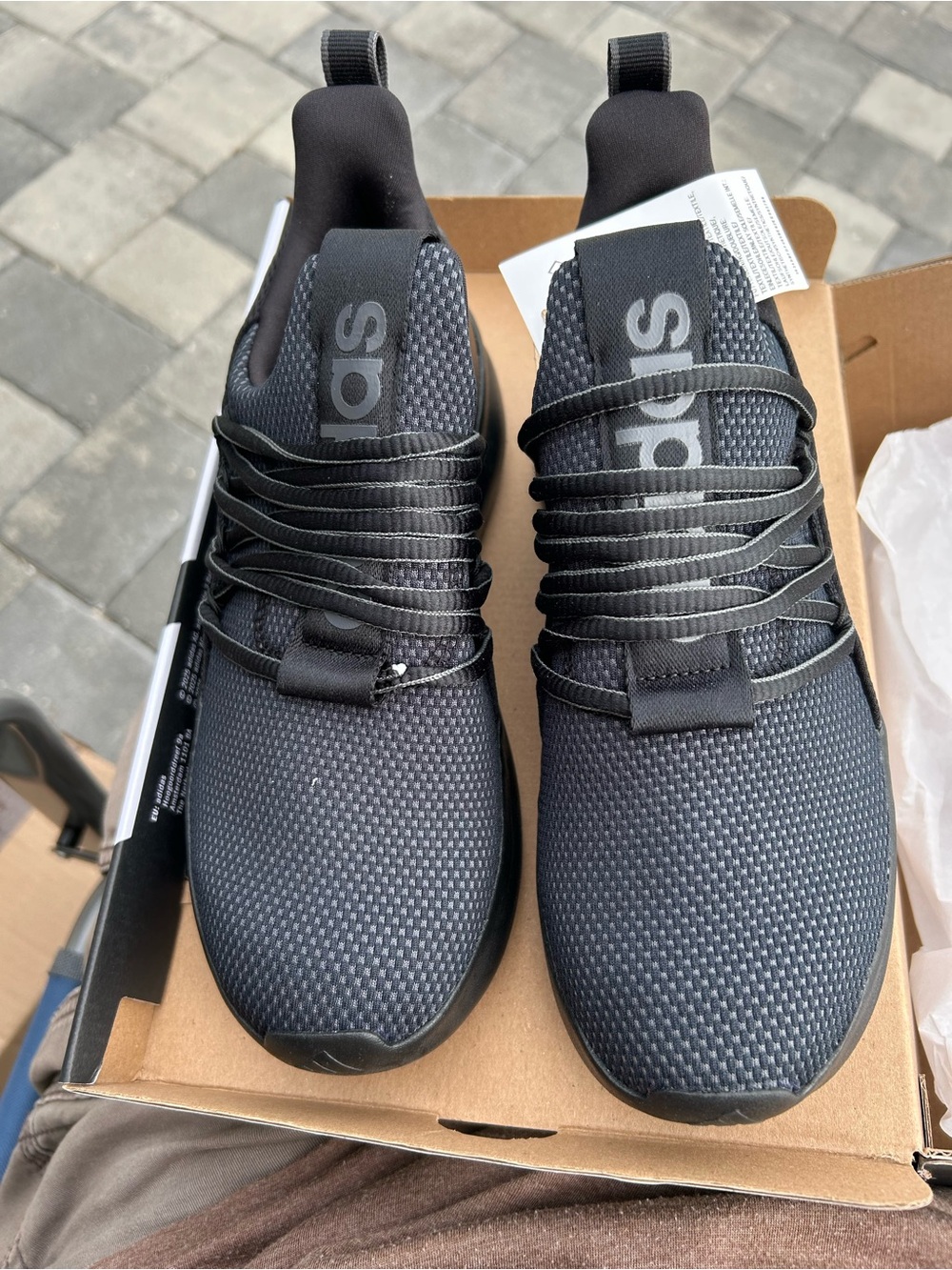 Adidas Black Slip-On Sneakers